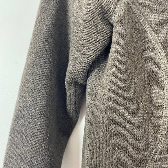 The North Face Woman's Sz S Brown‎ Pullover Fleece Sweatshirt Toggle Closure - Picture 5 of 9